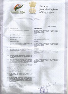 Copyright Certificate
